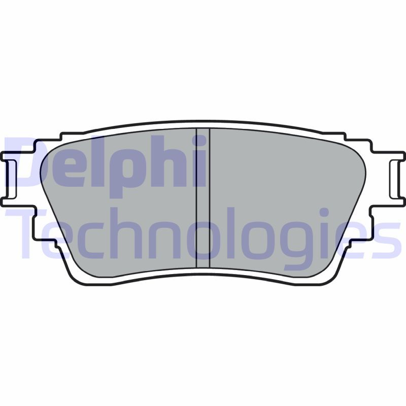 Bromsbeläggssats, skivbroms DELPHI LP3408