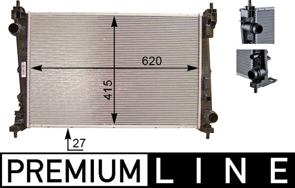 Kühler, Motorkühlung MAHLE CR1112000P