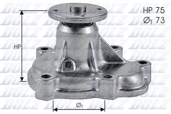 Wasserpumpe, Motorkühlung DOLZ O143