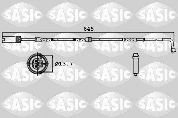 Warnkontakt, Bremsbelagverschleiß SASIC 6236003