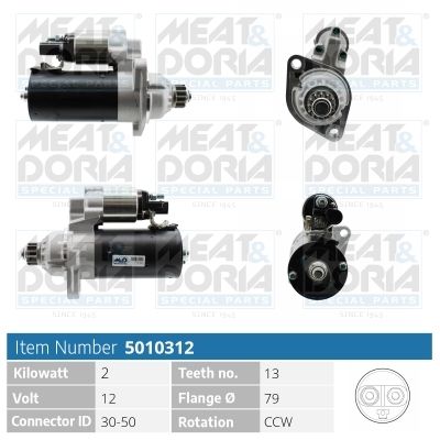Starter MEAT & DORIA 5010312