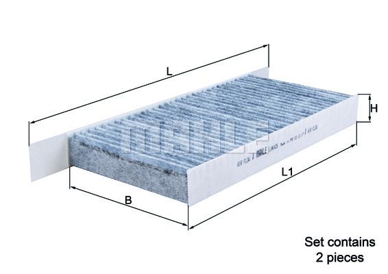 Filter, kupéventilation KNECHT LAK 426/S