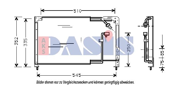 Kondensator, Klimaanlage AKS DASIS 112004N