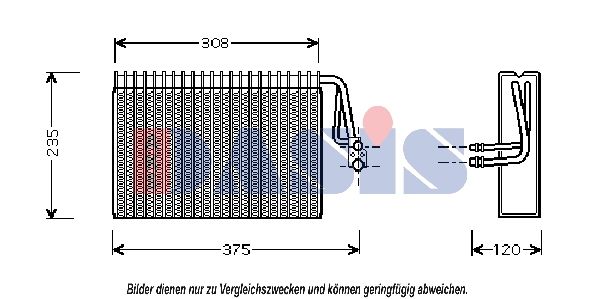 Verdampfer, Klimaanlage AKS DASIS 820202N
