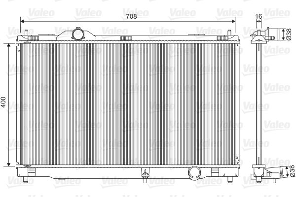 Kühler, Motorkühlung VALEO 701564