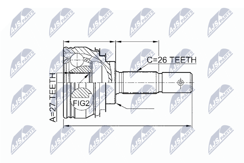Gelenksatz Antriebswelle NTY NPZ-TY-092