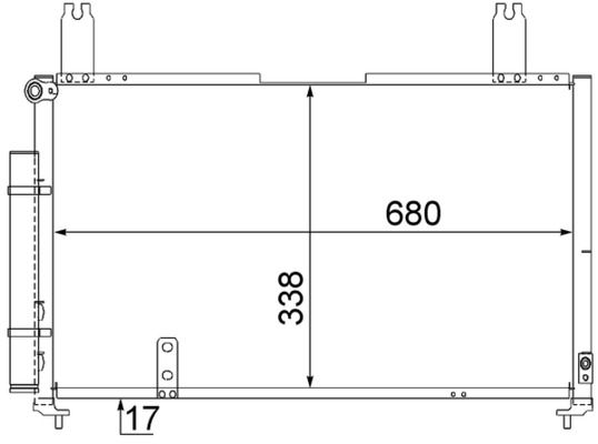 Kondensator, Klimaanlage MAHLE AC565000S
