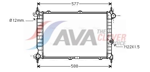 Kühler, Motorkühlung AVA QUALITY COOLING OL2207