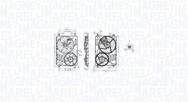 Lüfter, Motorkühlung MAGNETI MARELLI 069422884010
