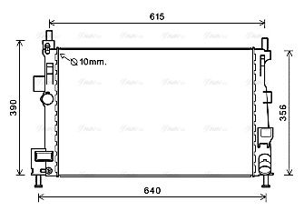 Kühler, Motorkühlung AVA QUALITY COOLING fd2601