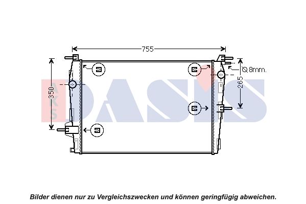 Kühler, Motorkühlung AKS DASIS 180102N