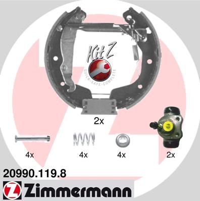 Bremsbackensatz ZIMMERMANN 20990.119.8