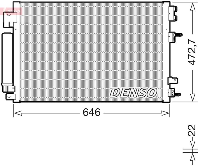 Klimakondensator Klimakühler Denso DCN13021