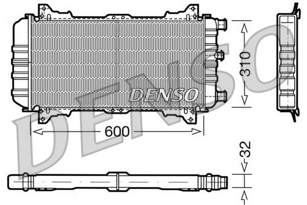 Kühler, Motorkühlung DENSO DRM10018