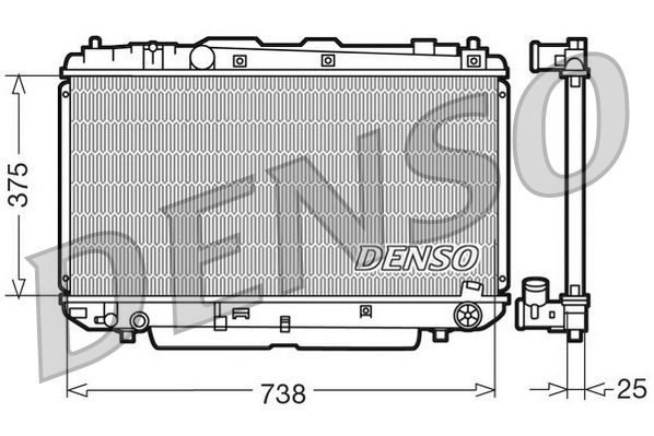 Kühler, Motorkühlung DENSO DRM50021
