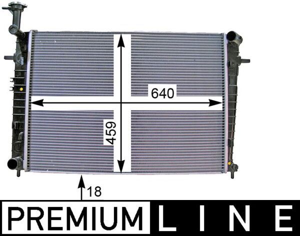 Kühler, Motorkühlung MAHLE CR1333000P