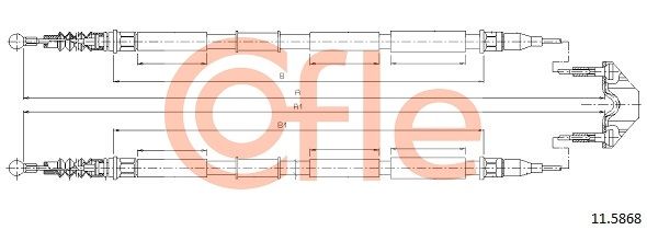 Seilzug, Feststellbremse COFLE 11.5868