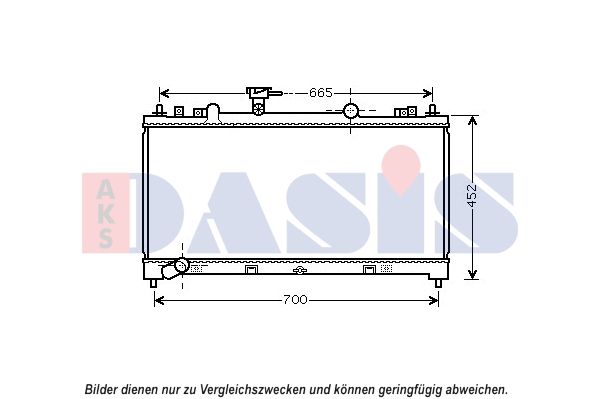 Kühler, Motorkühlung AKS DASIS 110078N