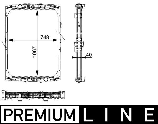 Kühler, Motorkühlung MAHLE CR728000P