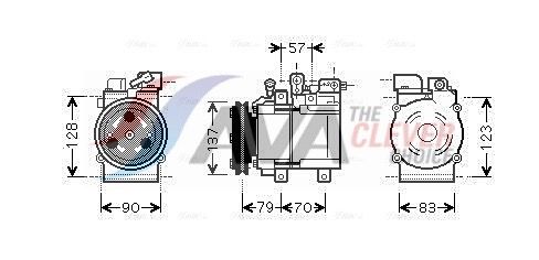 Kompressor, Klimaanlage AVA QUALITY COOLING HYK139