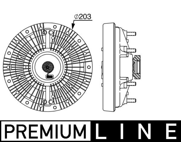 Kupplung, Kühlerlüfter MAHLE CFC249000P