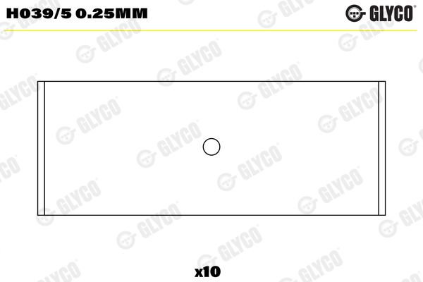 Kurbelwellenlager GLYCO H039/50.25MM