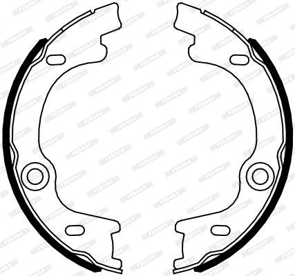 Bromsbackar, sats, parkeringsbroms FERODO FSB4099
