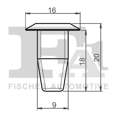 Clip, Zier-/Schutzleiste FA1 11-60012.5