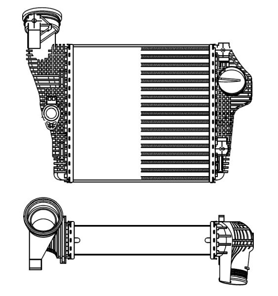 Ladeluftkühler NRF 309025