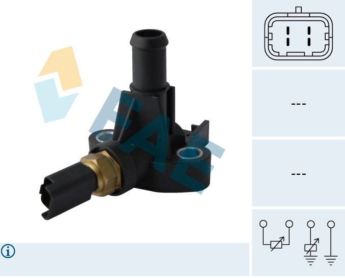 Sensor, Kühlmitteltemperatur FAE 33851