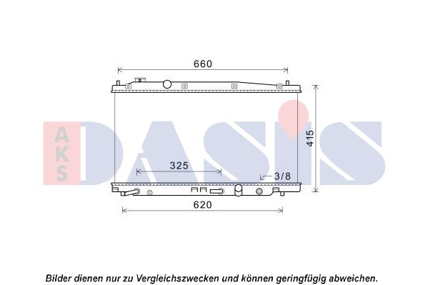 Kühler, Motorkühlung AKS DASIS 100071N