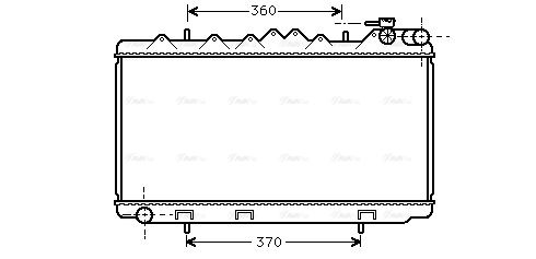 Kühler, Motorkühlung AVA QUALITY COOLING dn2122