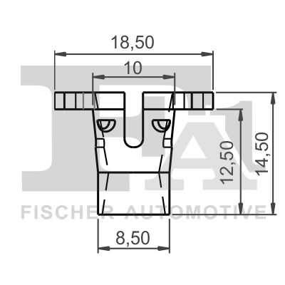 Clip, Zier-/Schutzleiste FA1 11-40131.10
