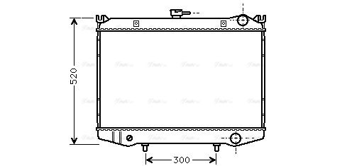 Kühler, Motorkühlung AVA QUALITY COOLING dn2064