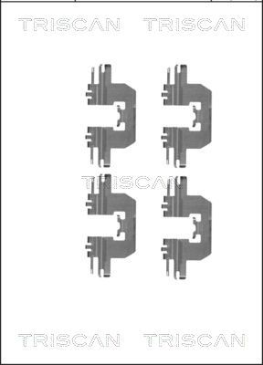 Zubehörsatz Scheibenbremsbelag TRISCAN 8105 501586