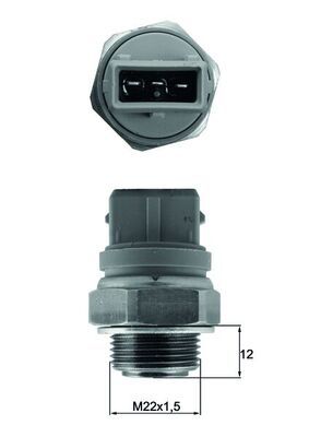 Temperaturschalter, Kühlerlüfter MAHLE TSW68