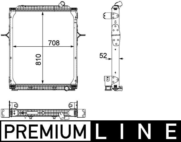 Kühler, Motorkühlung MAHLE CR893000P