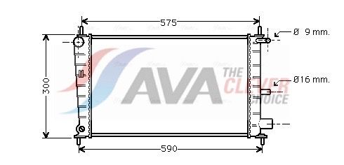 Kühler, Motorkühlung AVA QUALITY COOLING FDA2217