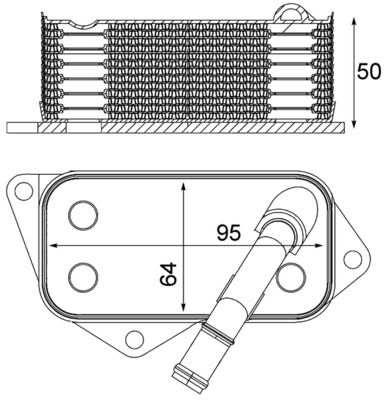 Ölkühler, Motoröl MAHLE CLC12001S