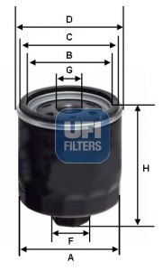 Ölfilter UFI 23.592.00