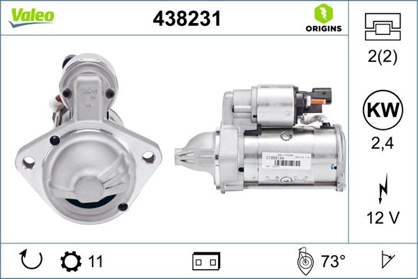 Starter / Anlasser VALEO 438231