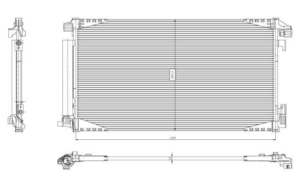 Kondensator, Klimaanlage NRF 350455
