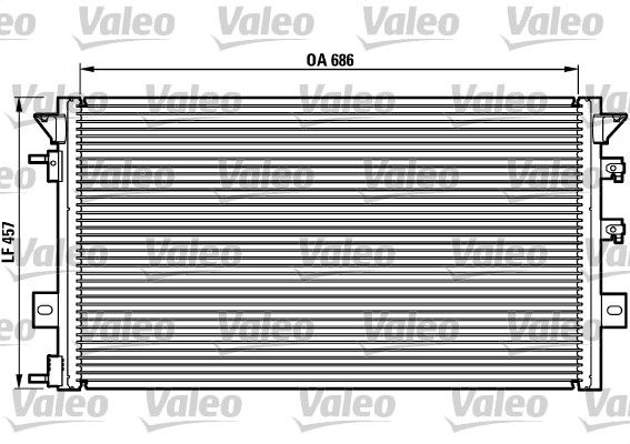 Kondensator, Klimaanlage VALEO 817073