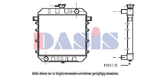 Kühler, Motorkühlung AKS DASIS 150060N