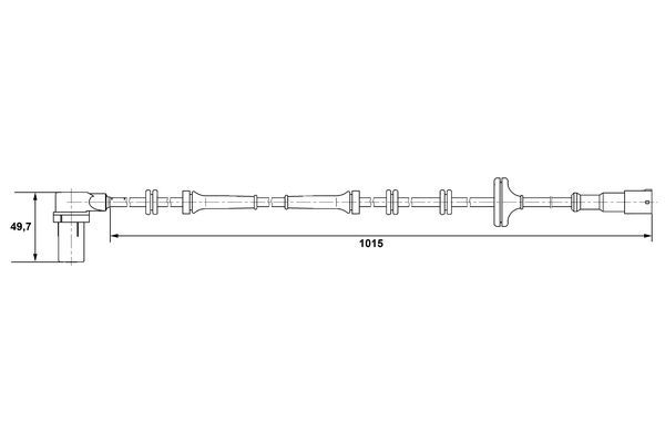 Sensor, Raddrehzahl BOSCH 0 265 006 306
