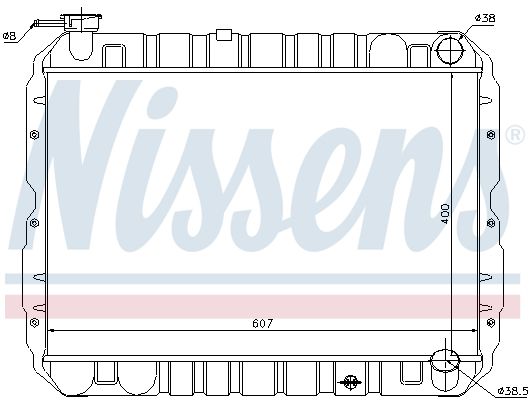 Kühler, Motorkühlung NISSENS 64652
