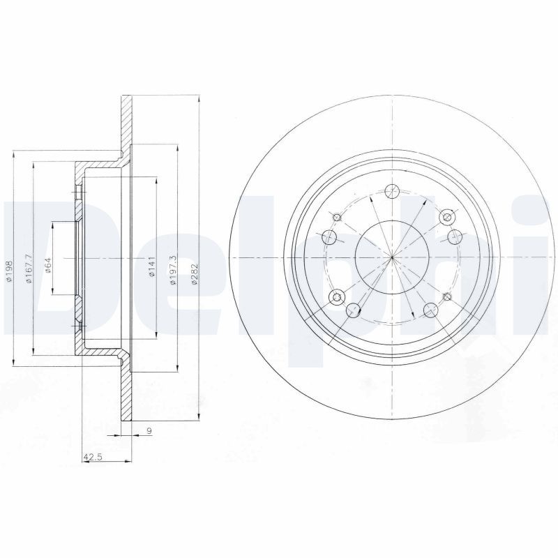 Bremsscheibe DELPHI BG4249