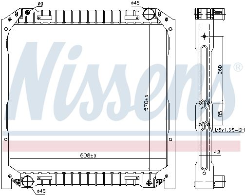 Kühler, Motorkühlung NISSENS 62344