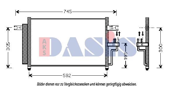 Kondensator, Klimaanlage AKS DASIS 562003N