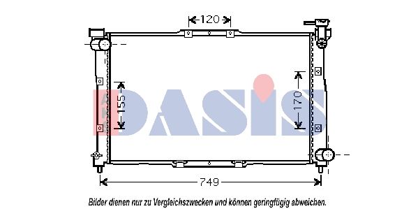 Kühler, Motorkühlung AKS DASIS 510015N